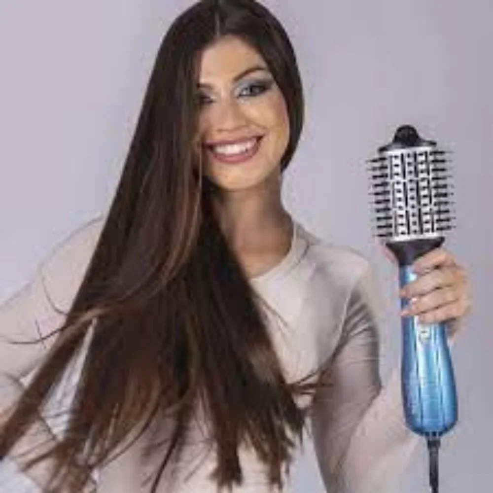 NEW BABYLISSPRO NANO TITANIUM OVAL IONIC HOT AIR BRUSH 2 1/2